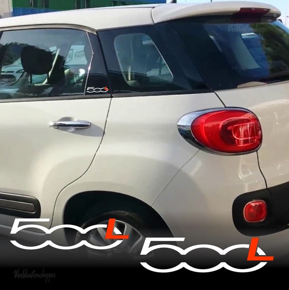 Stickers for Fiat 500 L Auto Tuning Sport rear pillars