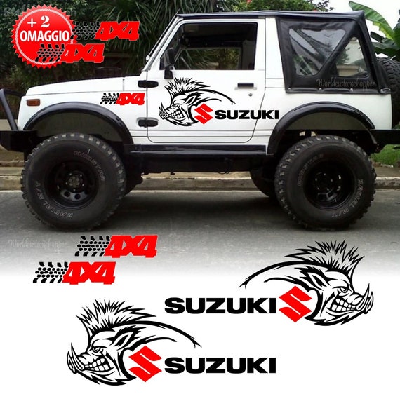 Suzuki Samurai Santana off road stickers +4 x 4 for free