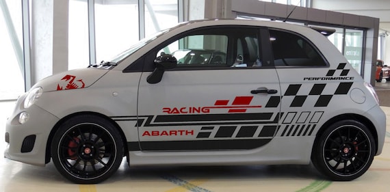 Racing Performance Kit Stickers for Fiat 500 Abarth Auto tuning Sport