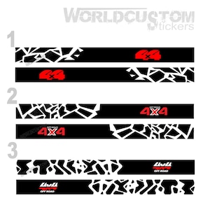 Stickers Side graphic bands under the door compatible for all models Off-Road 4x4 Off Road Suv