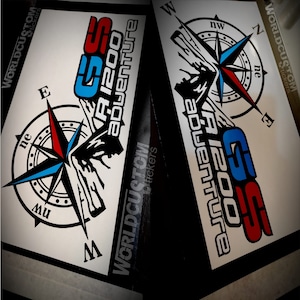 Aufkleber für BMW Koffer, Aluminiumtaschen R1200 R1250 GS Adventure Compass