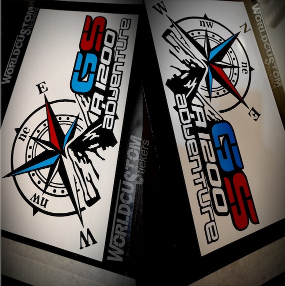 Stickers Stickers for BMW cases aluminum bags R1200 R1250 GS Adventure Compass