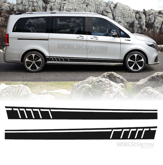 Adhesives Stickers under door strips for Mercedes Benz 2020 EQV Car Van Van