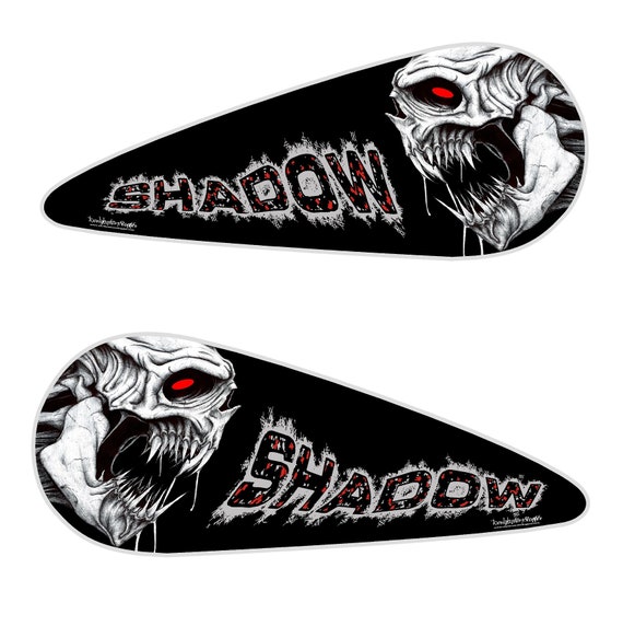 3D Tank Abzeichen Für Honda Shadow VT VTX - Chrom Aufkleber Set