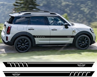 Adesivi Fasce Laterali Nero Opaco Per Mini Cooper Countryman - Tuning Auto - Foto 9