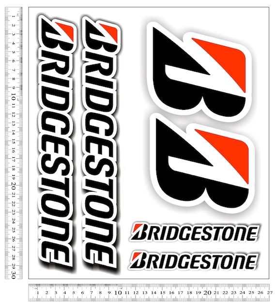 Stickers Stickers Bridgestone Motorcycle Fairings Technical decals Honda Kawasaki Yamaha Suzuki tank fender decals