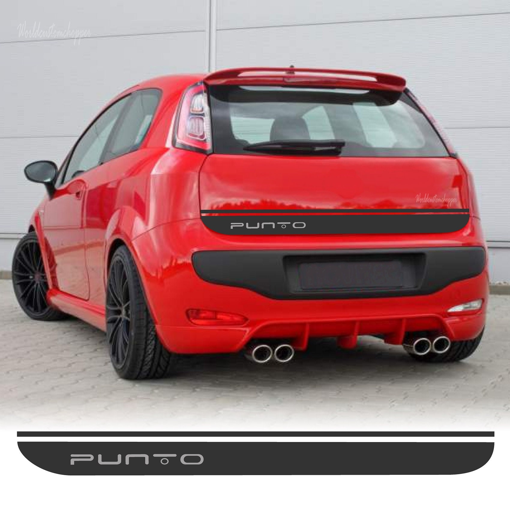 Auto Aufkleber Vinyl Aufkleber FÜR Fiat Grande Punto Geändert  Benutzerdefinierte Sport Mode Auto Film Zubehör - AliExpress