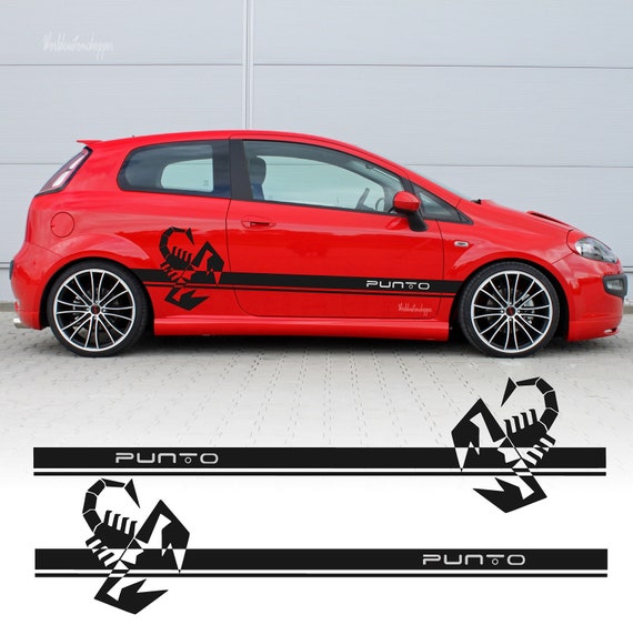 Adesivi Stickers Fiat Grande Punto Fasce laterali scorpione Auto Tuning  Sport -  Italia