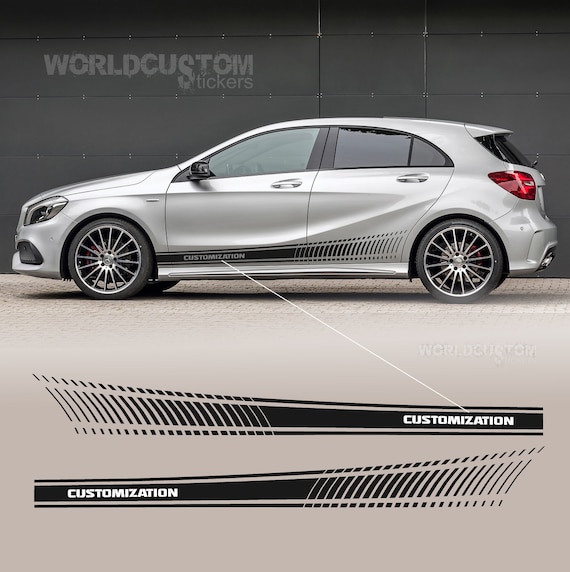 Side Bands Stickers compatible with Mercedes Benz AMG Class A 180 200 250