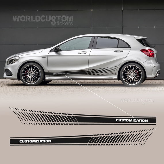 Side Bands Stickers compatible with Mercedes Benz AMG Class A 180 200 250