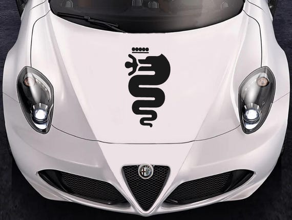 Alfa Romeo Biscione Hood Stickers Universal Car Tuning Sport