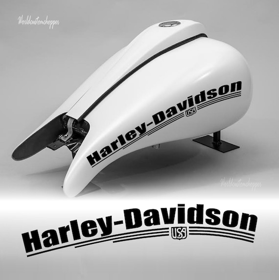 Custom Harley Davidson Bagger Motorcycle Tank Stickers