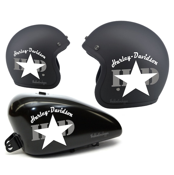 Harley Davidson stickers for Bandit Stella Slim Moto Custom helmet