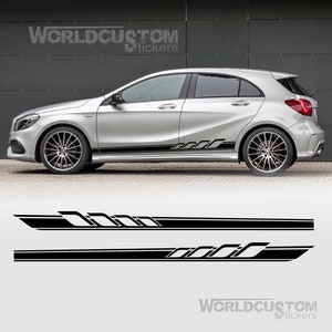 Seitenstreifenaufkleber für Mercedes Benz AMG Klasse A 180 200 250