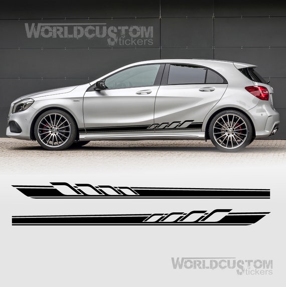 Side Bands Stickers for Mercedes Benz AMG Class A 180 200 250