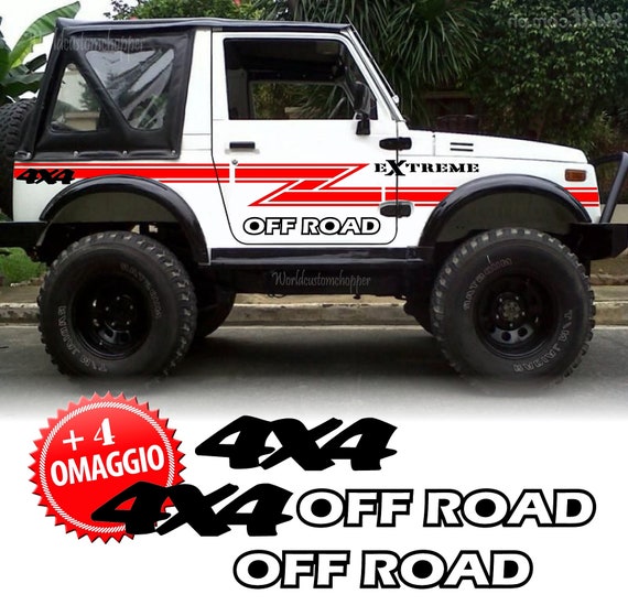 Off-Road Sticker Kit Compatible with Suzuki Samurai Santana Off Road 4x4