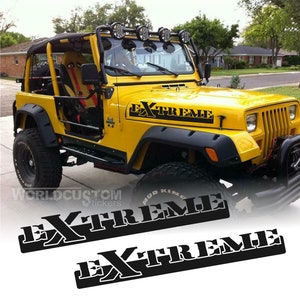 Stickers Off Road Extreme Offroad Stickers Compatible with Jeep Wrangler for Front Hood