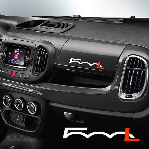 Stickers for car interior dashboard Fiat 500 L Auto Tuning Sport