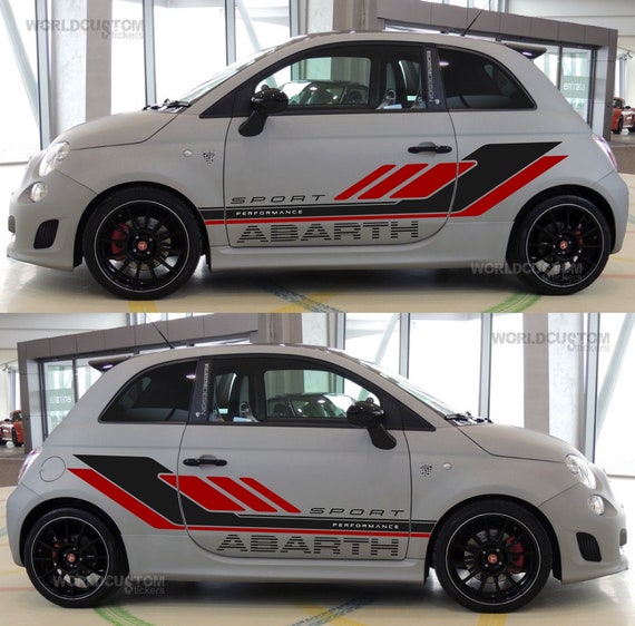 Stickers Stickers Performance graphics kit for Fiat 500 Abarth Auto tuning Sport
