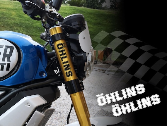 2 Stickers for OHLINS Fork Suspension Ducati Yamaha Suzuki Kawasaki
