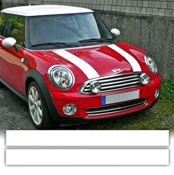 Stickers for Mini Cooper One DS SD Sport front bonnet stripes