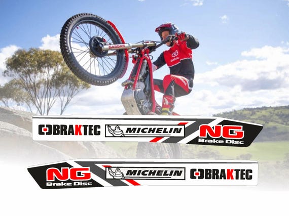 2 Swingarm Stickers Compatible with GASGAS TXT GP 2018 Trial Motorcycle
