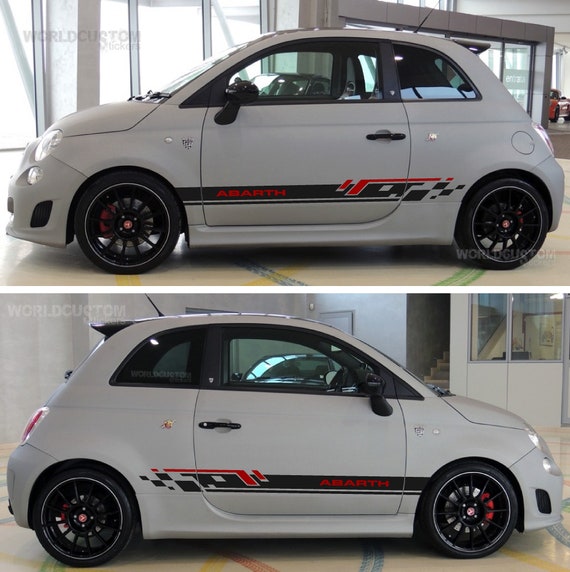 Square Bands Stickers for Fiat 500 Abarth Tuning Sport
