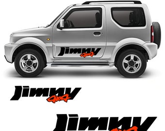 Stickers Off-road Suzuki Jimny 4x4 Off Road side door lettering with 4x4