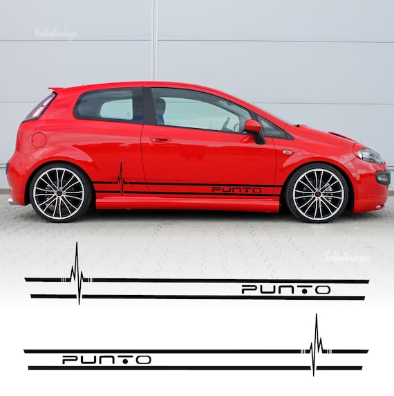 Stickers Stickers Fiat Grande Punto Side bands Under door Cardio Auto tuning