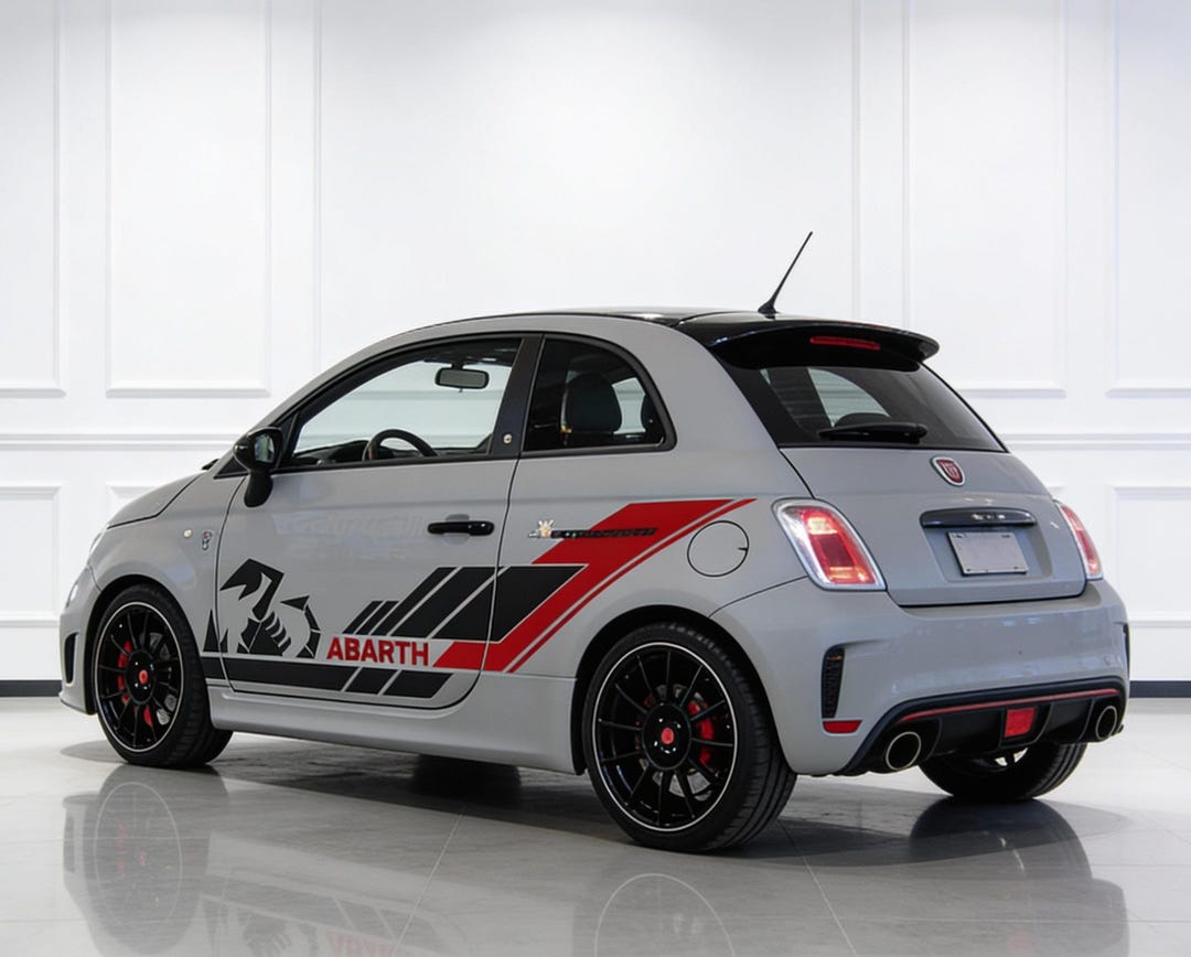 Adesivi Compulsivi Compatibel Logo Voor Fiat 500 ABARTH Stijl Voor Achter Stuur 2 Sleutelhangers Motorkap En Kofferbak Hars Sticker 3d Effect Schorpioen Fregi Zwarte Achtergrond 661004958