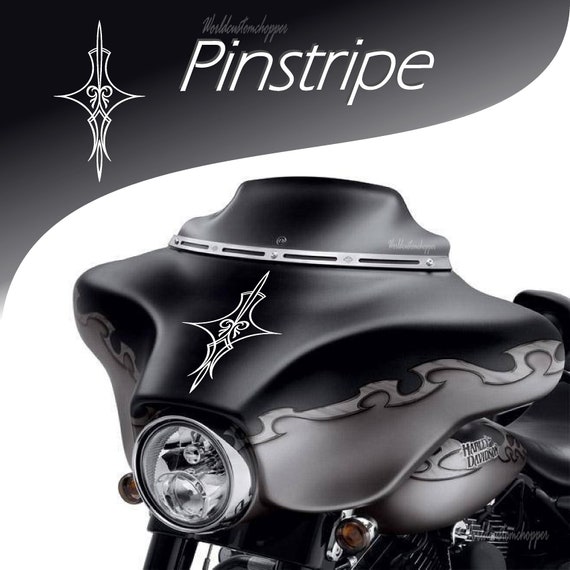 Harley Davidson Pinstripe Batwing Biker Touring Motorcycle Stickers