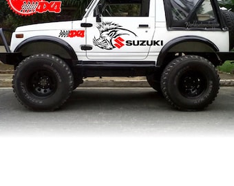 Doublures Feutre Rouge Pour Suzuki Samurai SJ413 Jimmy Sierra Gypsy - Set De 4, NEUF