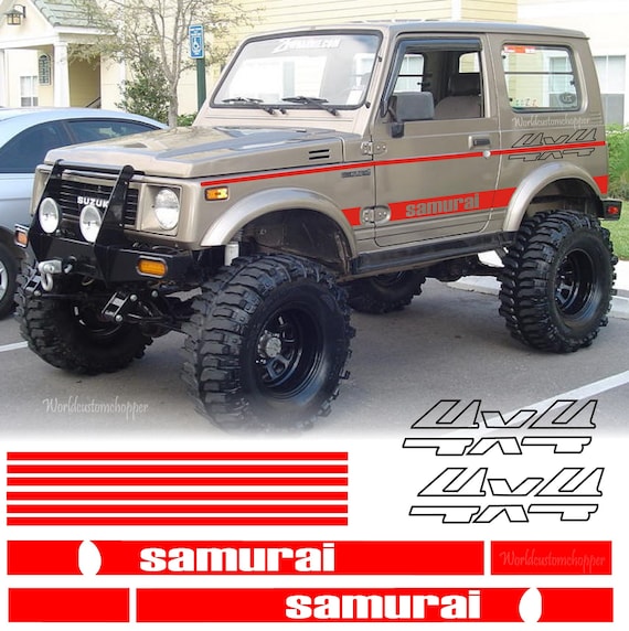 Off-road stickers Suzuki Samurai Santana Off Road side stripes 4x4