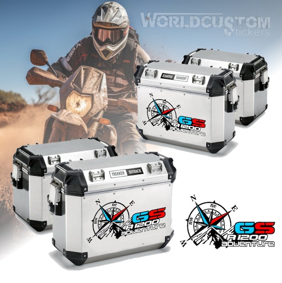 Stickers for BMW suitcases aluminum bags R1200 R1250 GS Adventure Compass