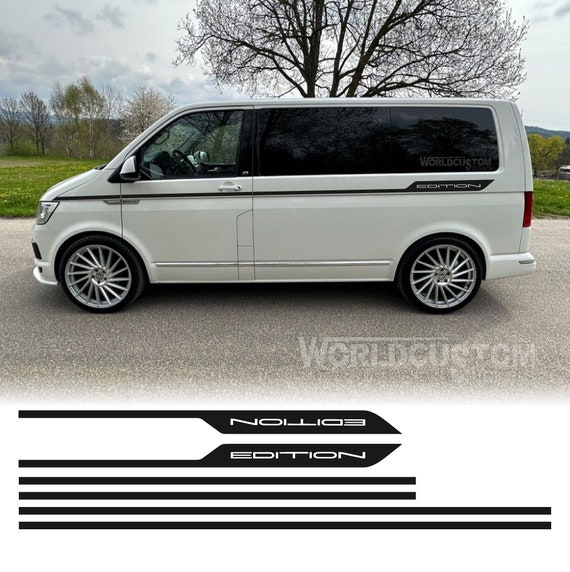 Side stripe stickers Edition compatible with Volkswagen T6 TDI Multivan