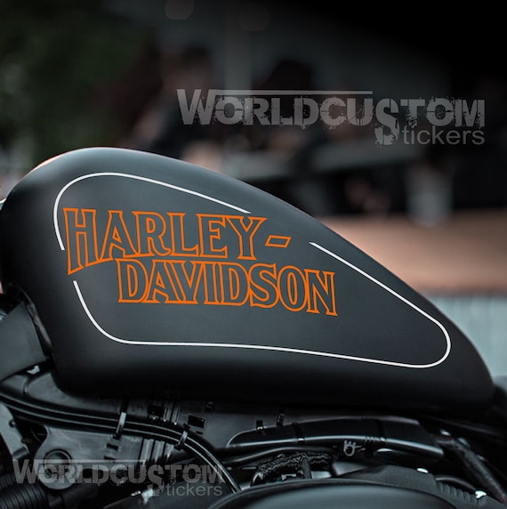 DualColorStampe Tankstreifen Für Harley-Davidson – Aufkleber-Set Aus Vinyl, Rot, Kompatibel Mit DX-SX Modellen