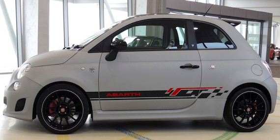 Stickers Stickers Bands Squares for Fiat 500 Abarth Tuning Sport