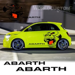 Pegatinas Angry Kong para Fiat 500 ABARTH