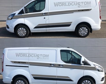 Stickers For Ford Transit Custom Side Stripes Decals Graphics SWB Van Bonnet - Foto 7
