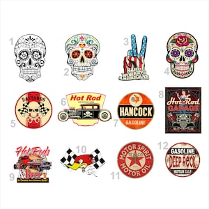 5 pegatinas vintage para coches, motos y cascos de Vespa