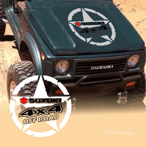 Off-road stickers Suzuki Samurai Santana Stella front bonnet 4x4 off road