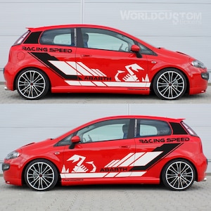 Stickers Stickers Kit Fiat Grande Punto Full Graphics Racing Speed Performance Abarth