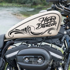 Adesivi Stickers Harley Davidson Arabesco da serbatoio moto custom