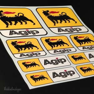 AGIP Stickers for Motorcycle Frame Fairings Ducati Honda Suzuki Kawasaki 20x23 30x27 image 3