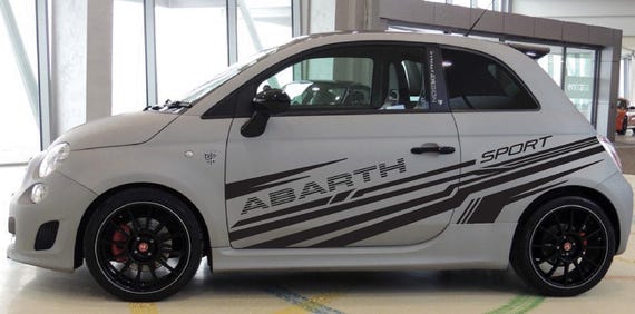 Stickers Stickers Kit Abstract linear graphics for Fiat 500 Abarth Auto tuning Sport