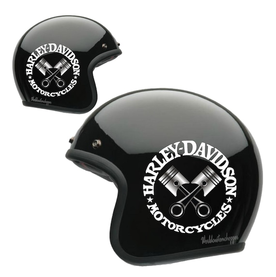 Piston Stickers for Custom Harley Davidson Motorcycle Helmet