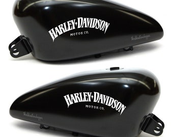 Aufkleber Aufkleber Harley Davidson Motor Co. aus einem maßgeschneiderten Motorradtank