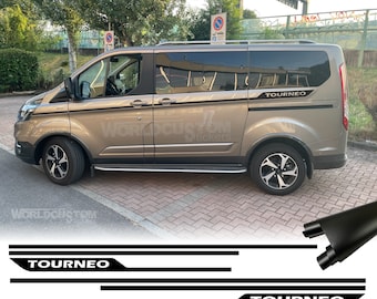 Seitenstreifen Aufkleber Set WUNSCHTEXT Passend Für Ford Tourneo