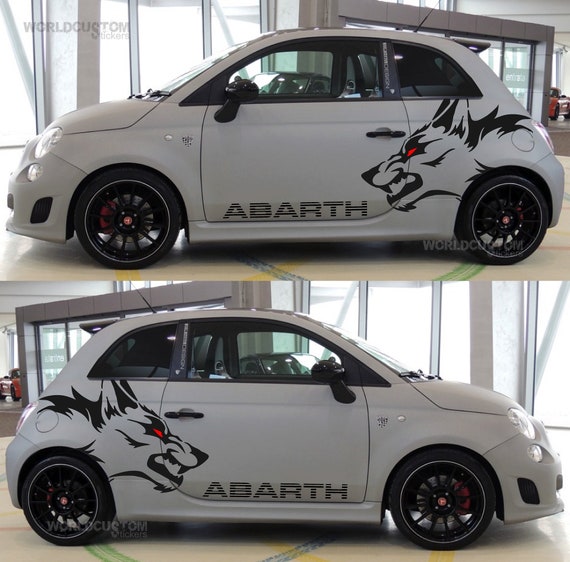 Lupo ABARTH Graphics Kit Stickers for Fiat 500 Car tuning Sport