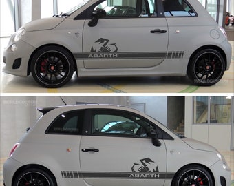 Capucha De Rayas Scorpion Para Fiat Abarth 500 595